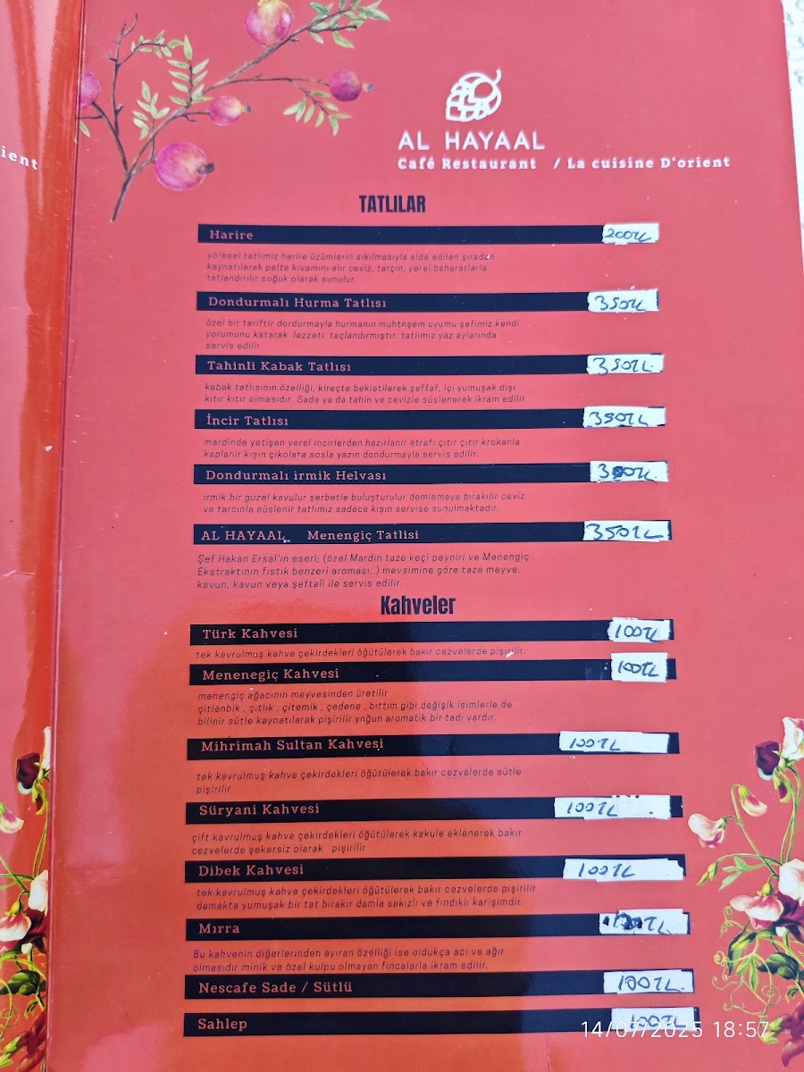 Menu Al Hayaal Cafe Restaurant-10
